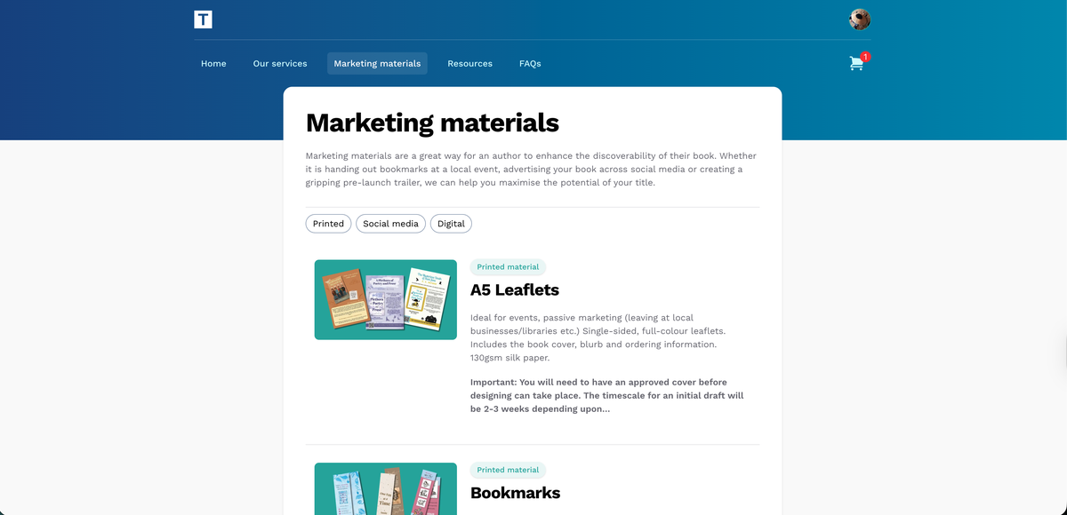 Order Marketing Materials